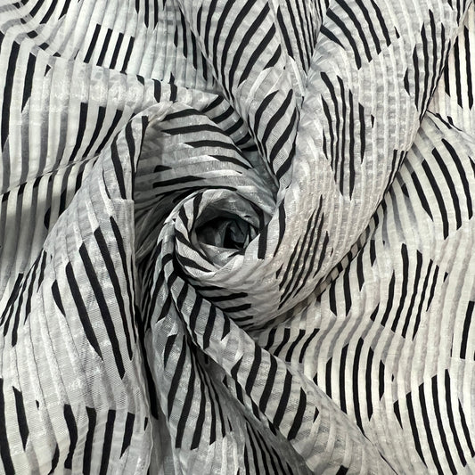 NEPTULA : Organza jacquard irisé