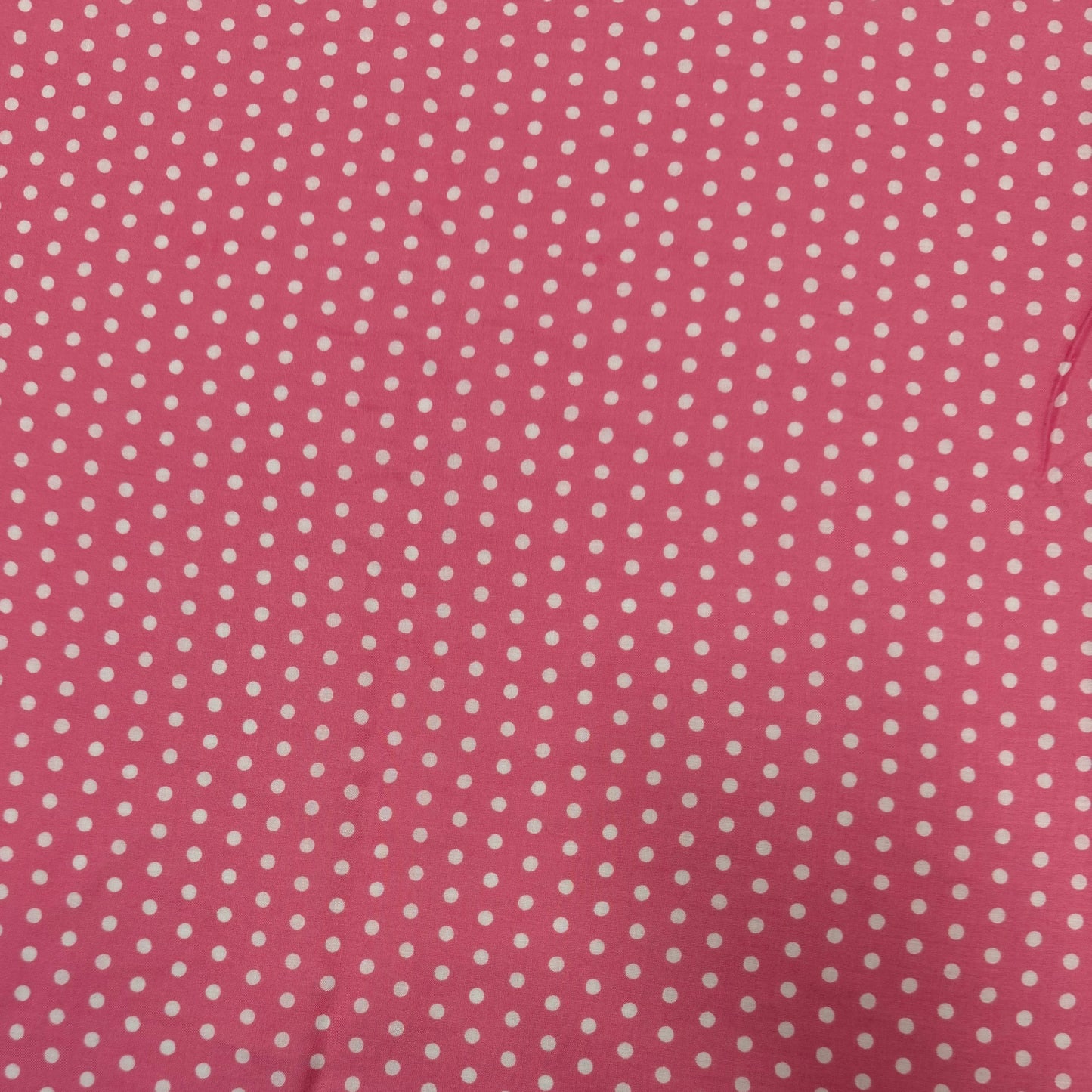 ROMY : Toile coton motif petits pois rose