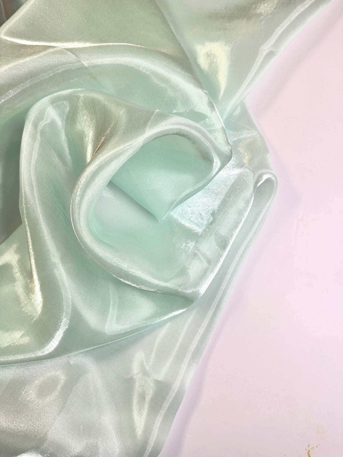 AQUA: Organza liquide vert d’eau