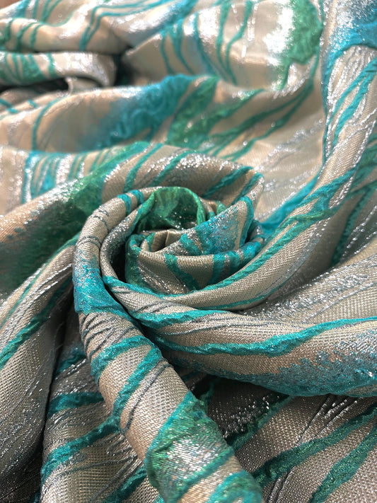 ISMAËL: Brocard couture fleurs tissés