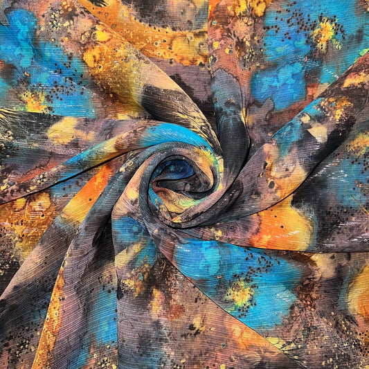 MUSE: Mousseline lamé motif onirique