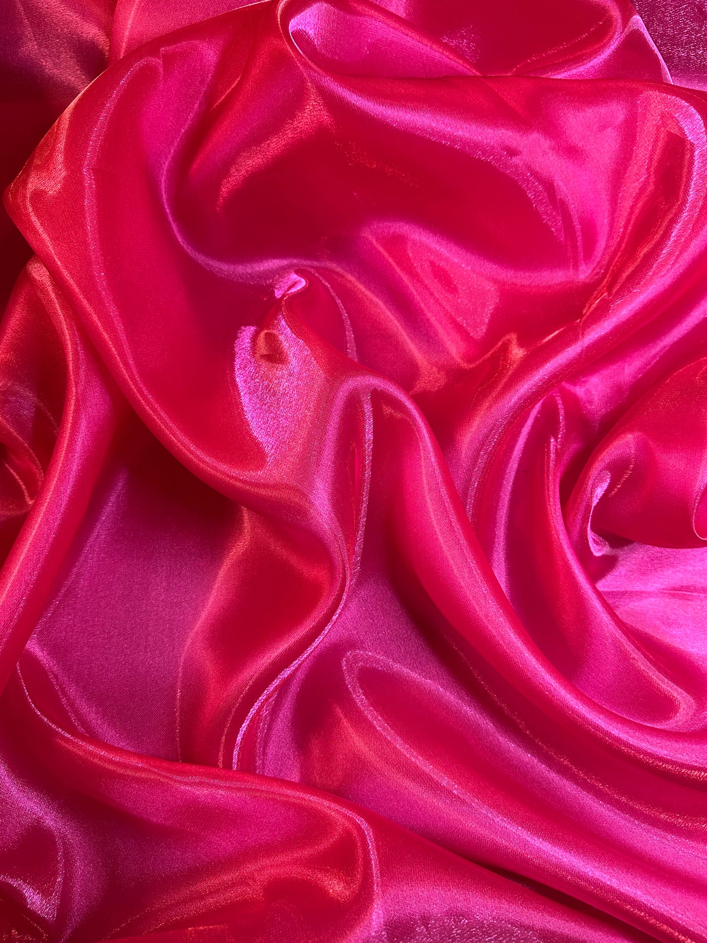 AQUA: Organza cristal effet liquide   rose fuchsia