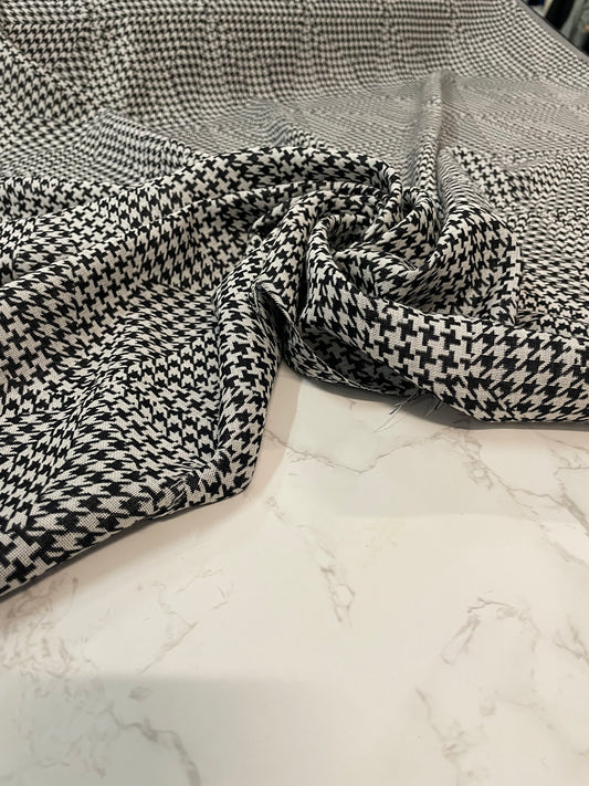 Laine tailleur pied de poule