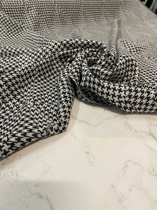 Laine tailleur pied de poule