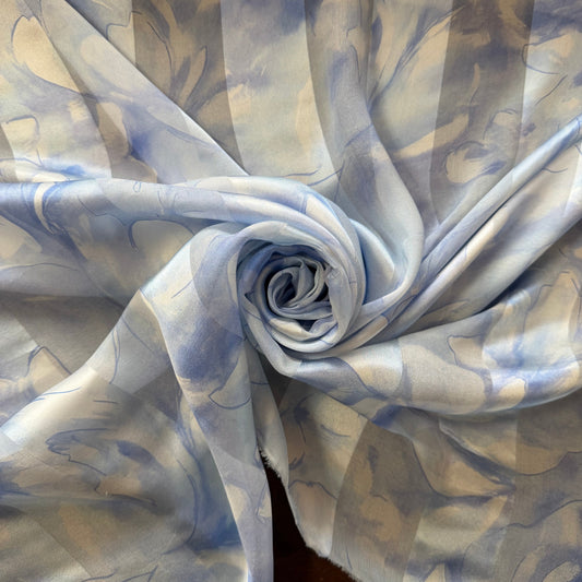 VALENTINA : Bande satin imprimé floral