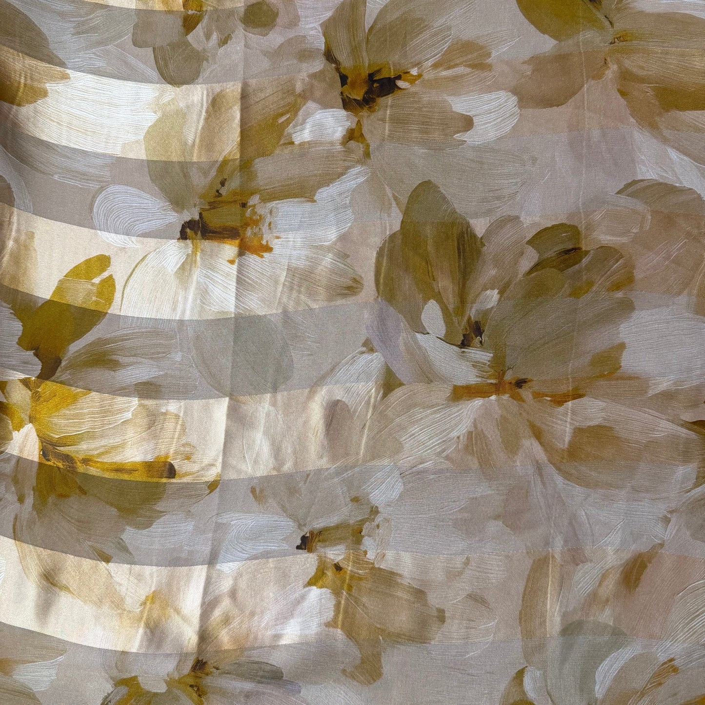 BELLADONE : Bande satin imprimé floral