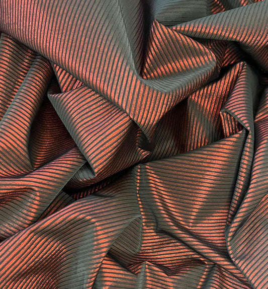 INGRID: Tissu lamé technique à rayures