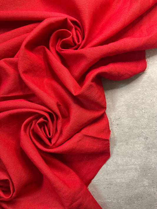 KATHIA: Lin mélangé rouge vif