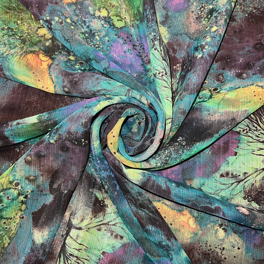 MUSE: Mousseline lamé motif onirique