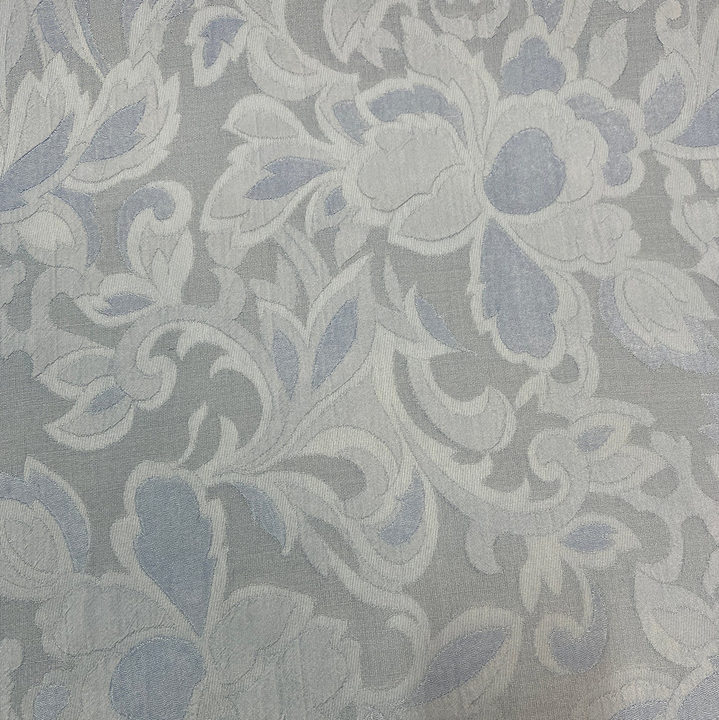 BLOOM : Jacquard coton à grosse fleurs ton sur ton