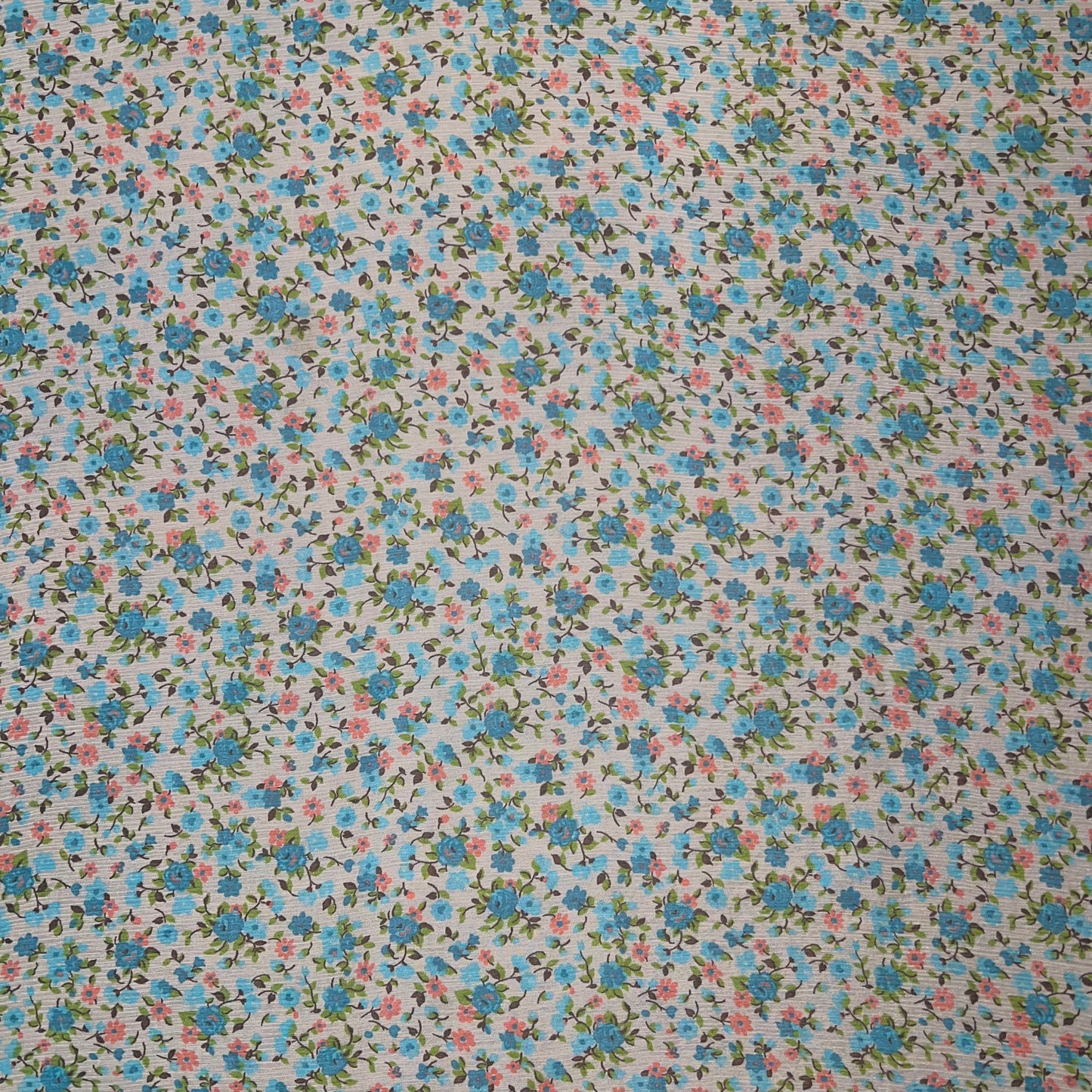 FLORE: Tissu mousseline de soie crinkle petites fleurs