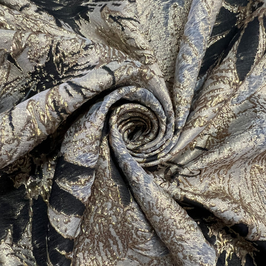 TEDDY: Brocard couture fleurs tissés
