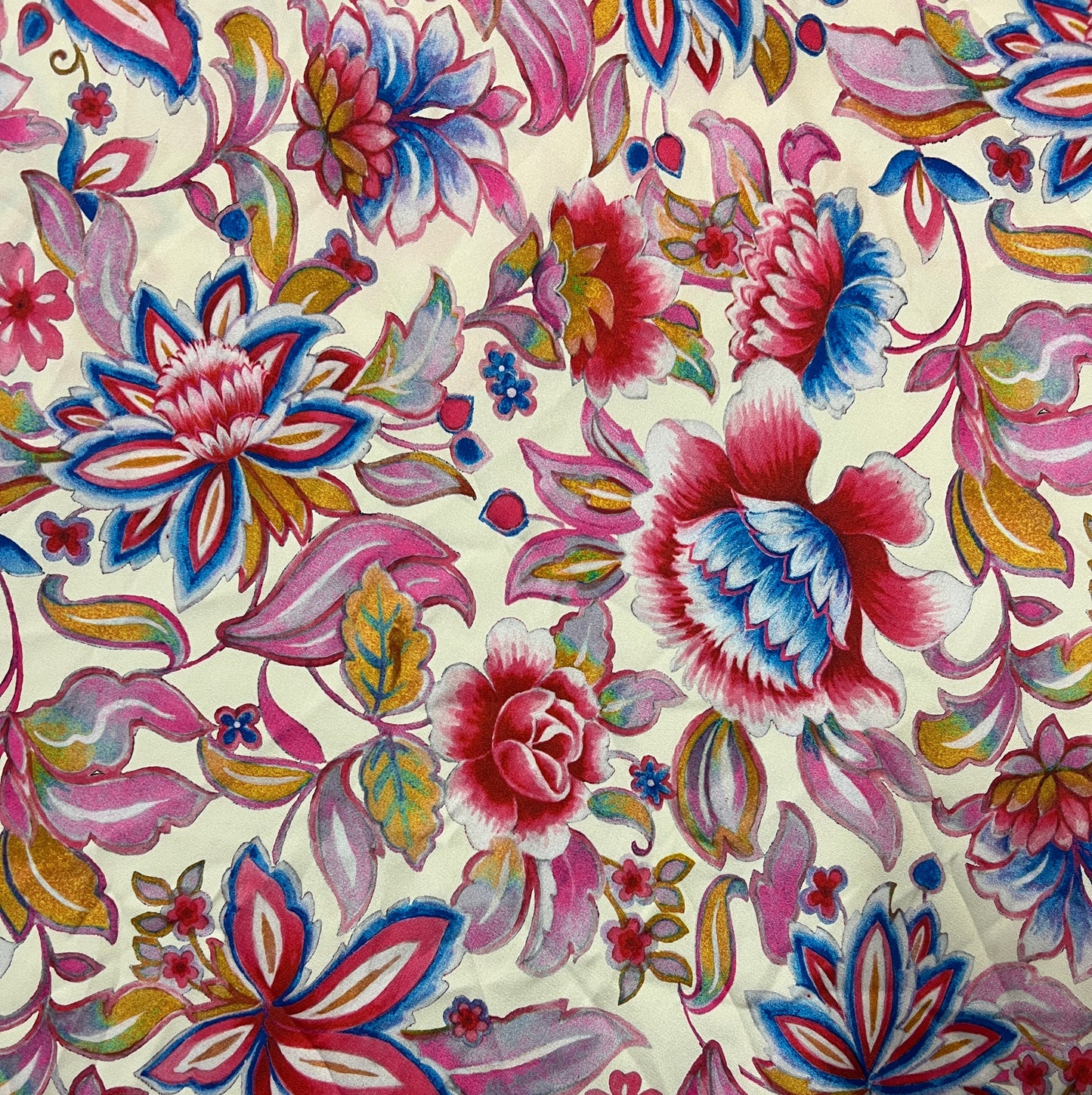 COUPON : SATIN IMPRIMÉ FLORAL