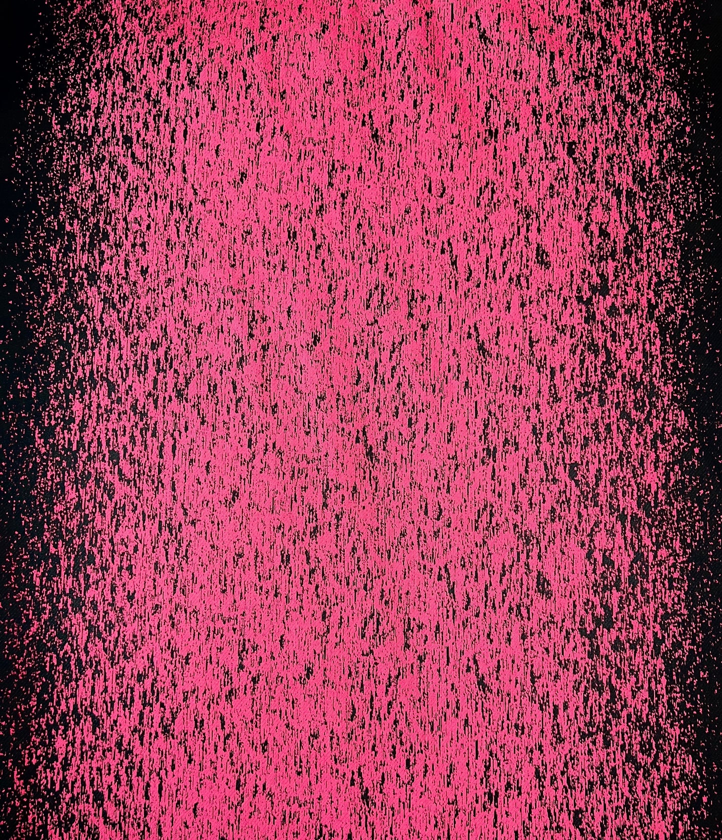 LAMPONE: Tissu Jacquard Noir et Rose Vibrant