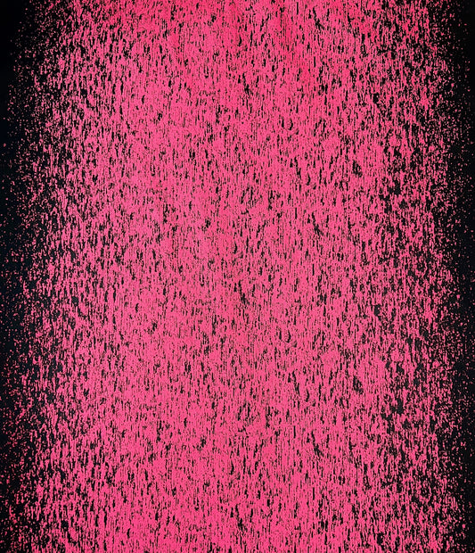 LAMPONE: Tissu Jacquard Noir et Rose Vibrant