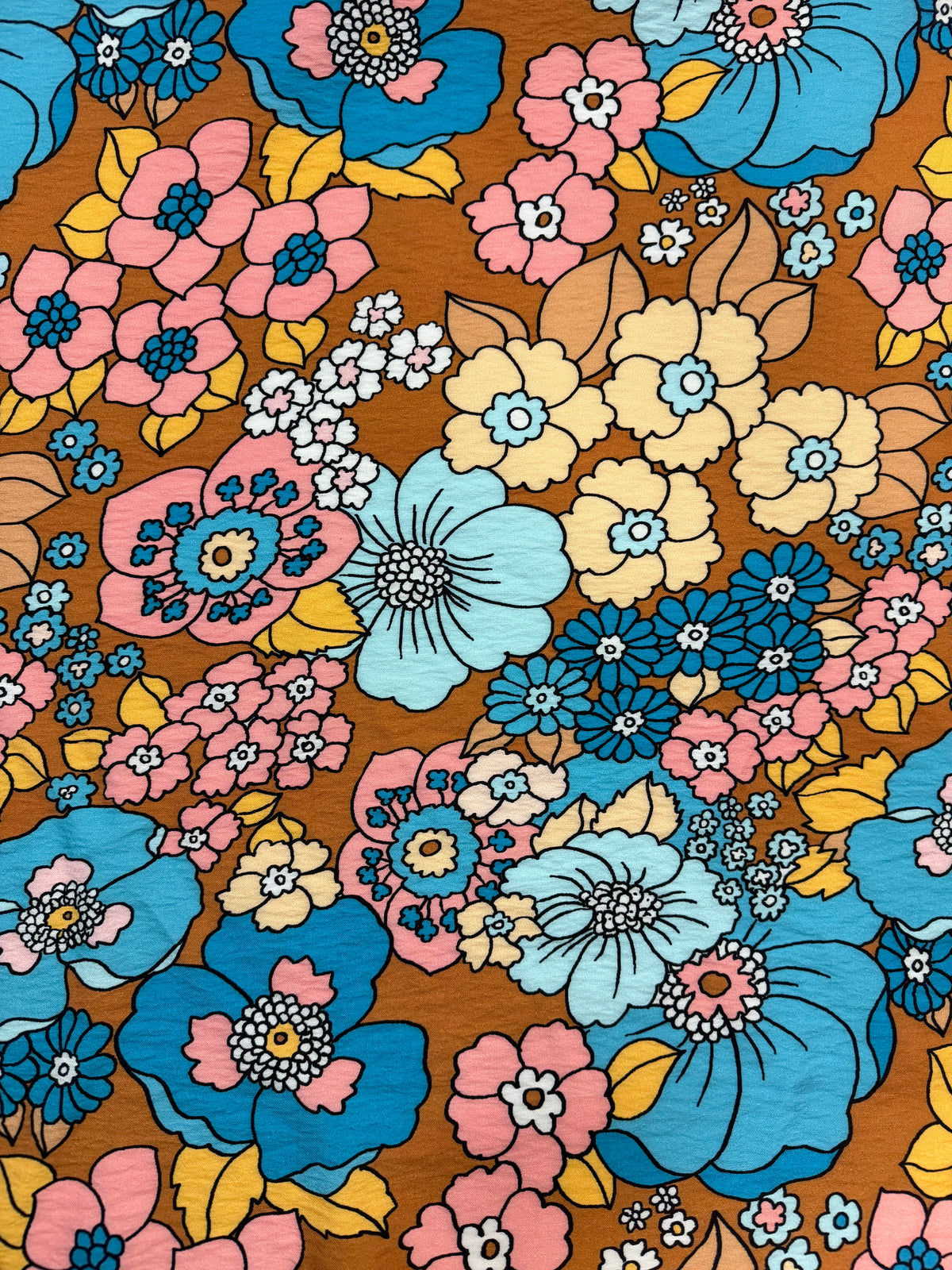 CLEO : Coton imprimé floral retro