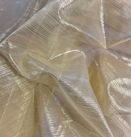 GIGLIA: Organza a rayures lurex