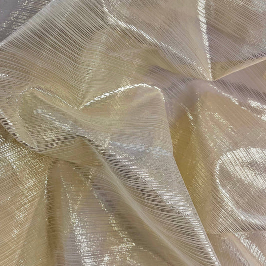 GIGLIA: Organza a rayures lurex