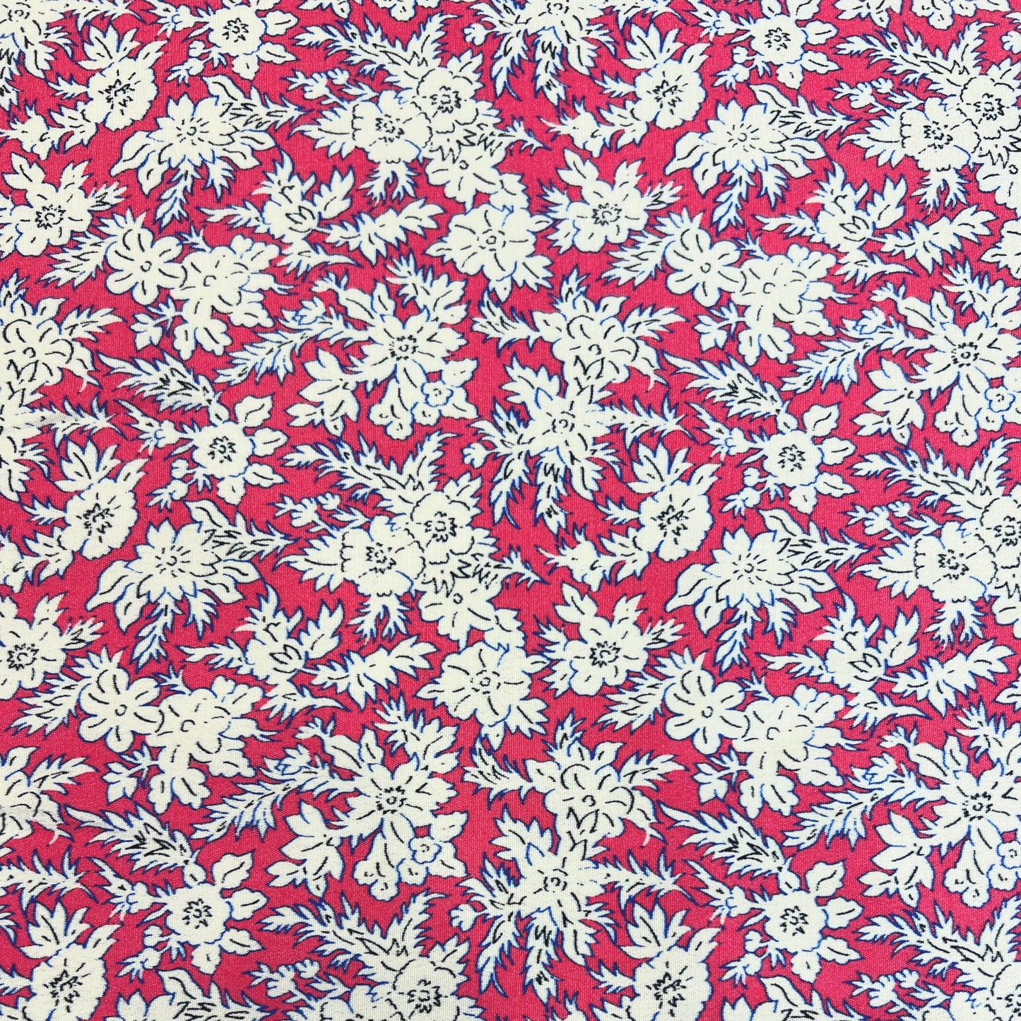 TESS: Tissus popeline de viscose imprimé floral