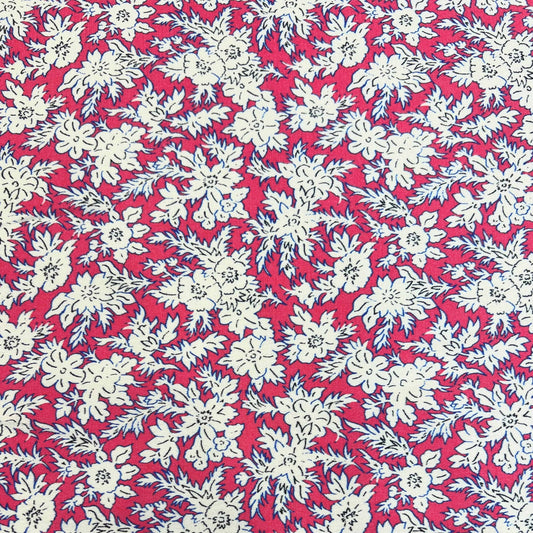 TESS: Tissus popeline de viscose imprimé floral - Tiss'ART