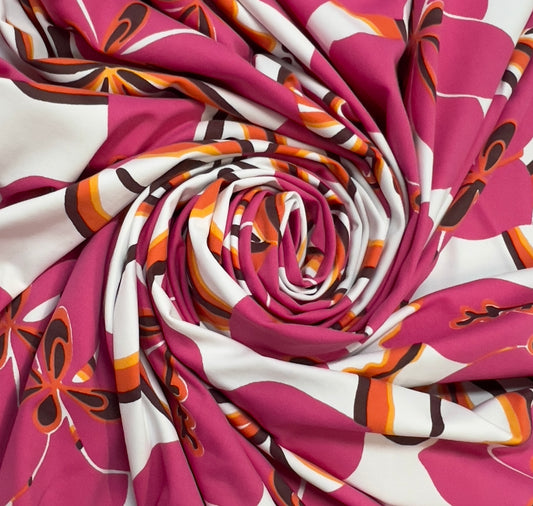 Persephone : Toile imperméable grosses fleurs rétro