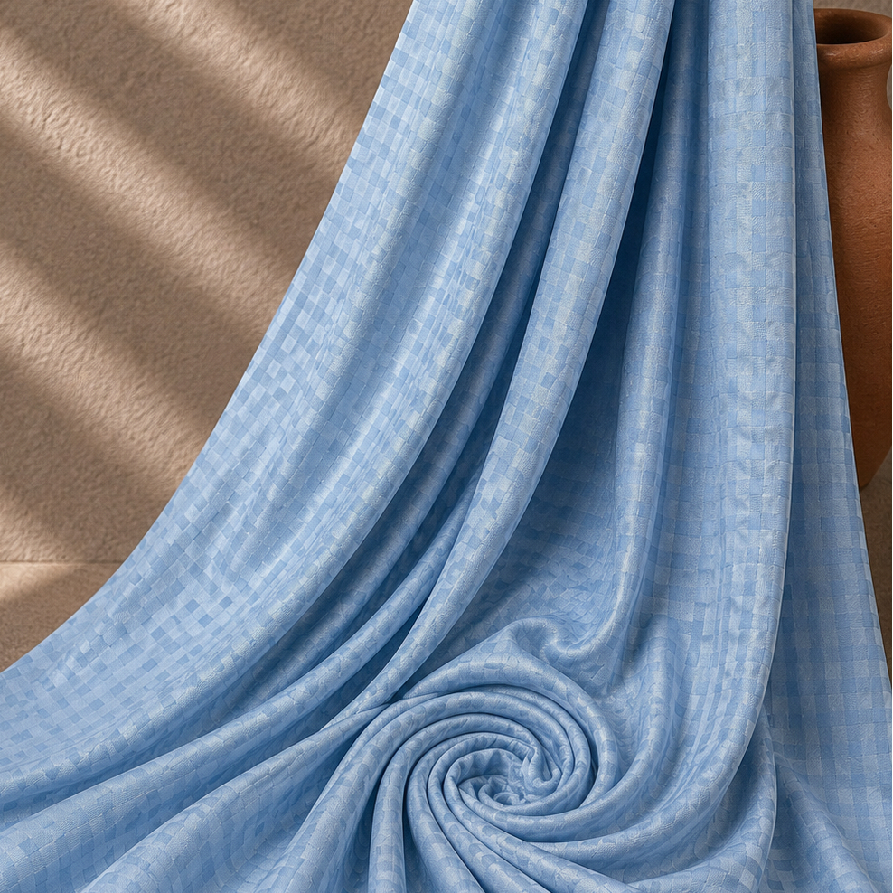 ZEYAD: Jacquard Checked Knit