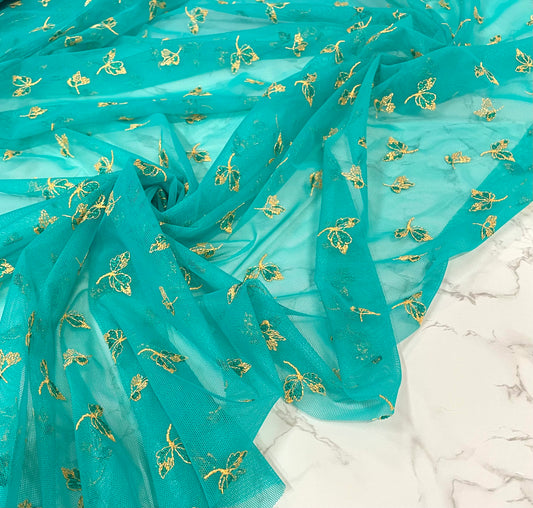 TUQO: Tulle bi-stretch brodé