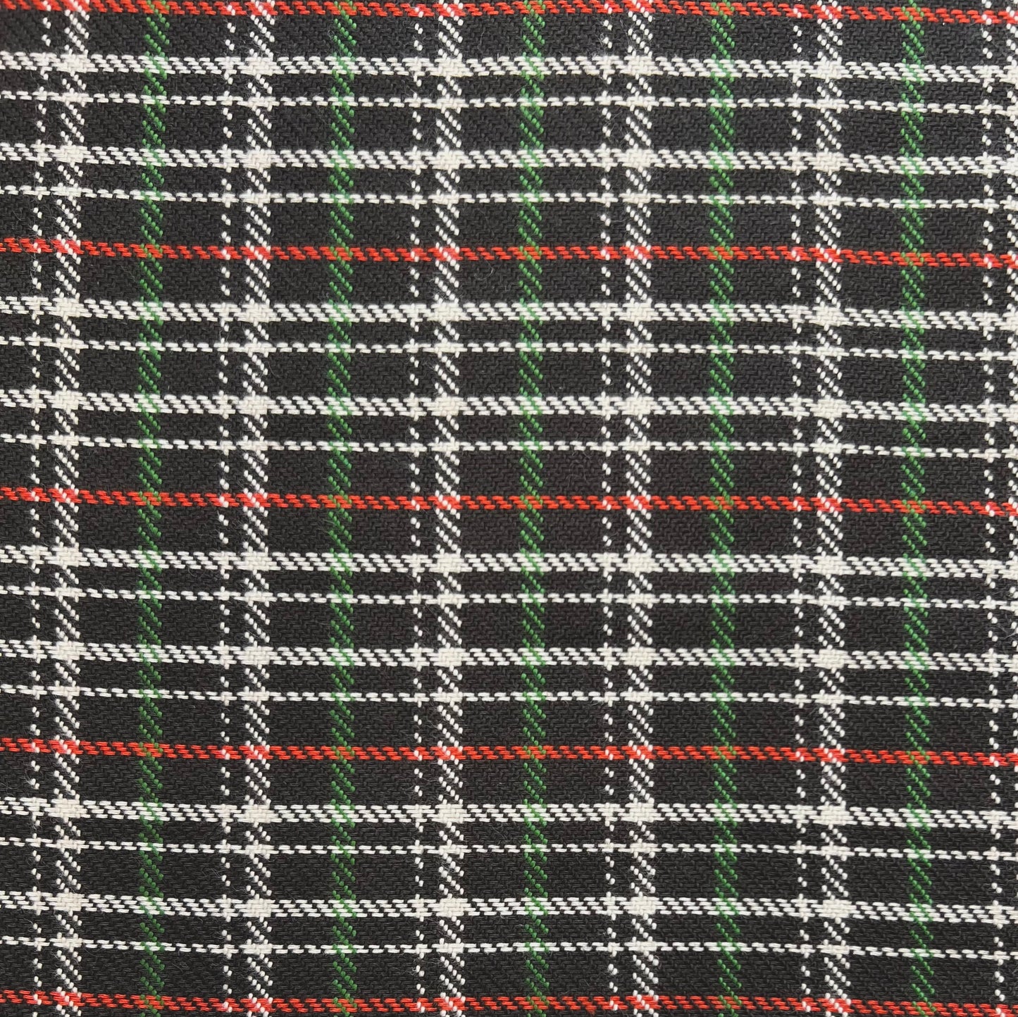 GABRIEL: Coton tissé à carreaux sur fond noir