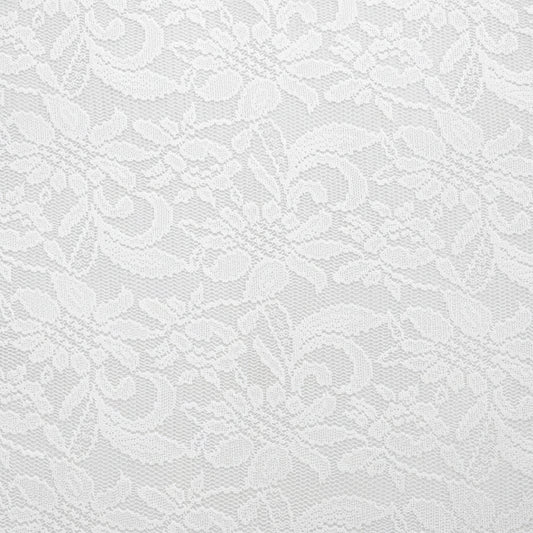 PAULINE: Dentelle stretch florale écrue - Tiss'ART