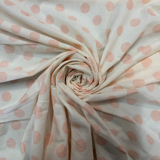 SERANA : Toile coton imprimé motif rose