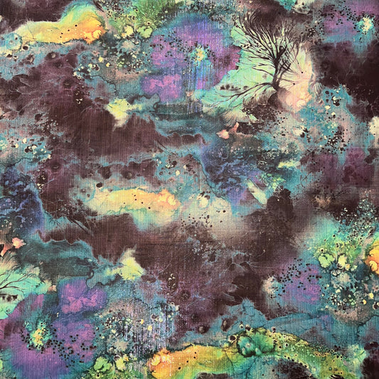 MUSE: Mousseline lamé motif onirique