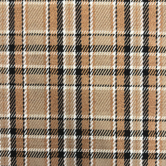 ELARA: Tissu coton toile tissé motif tartan écossais
