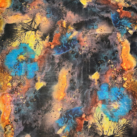 MUSE: Mousseline lamé motif onirique