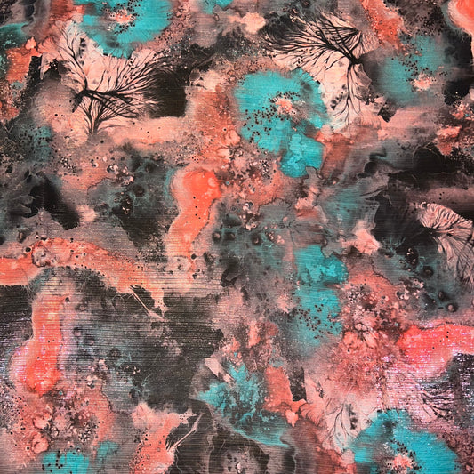 MUSE: Mousseline lamé motif onirique