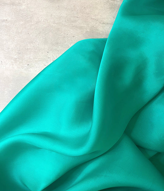 ESMERALDA: Organza de soie double épaisseur