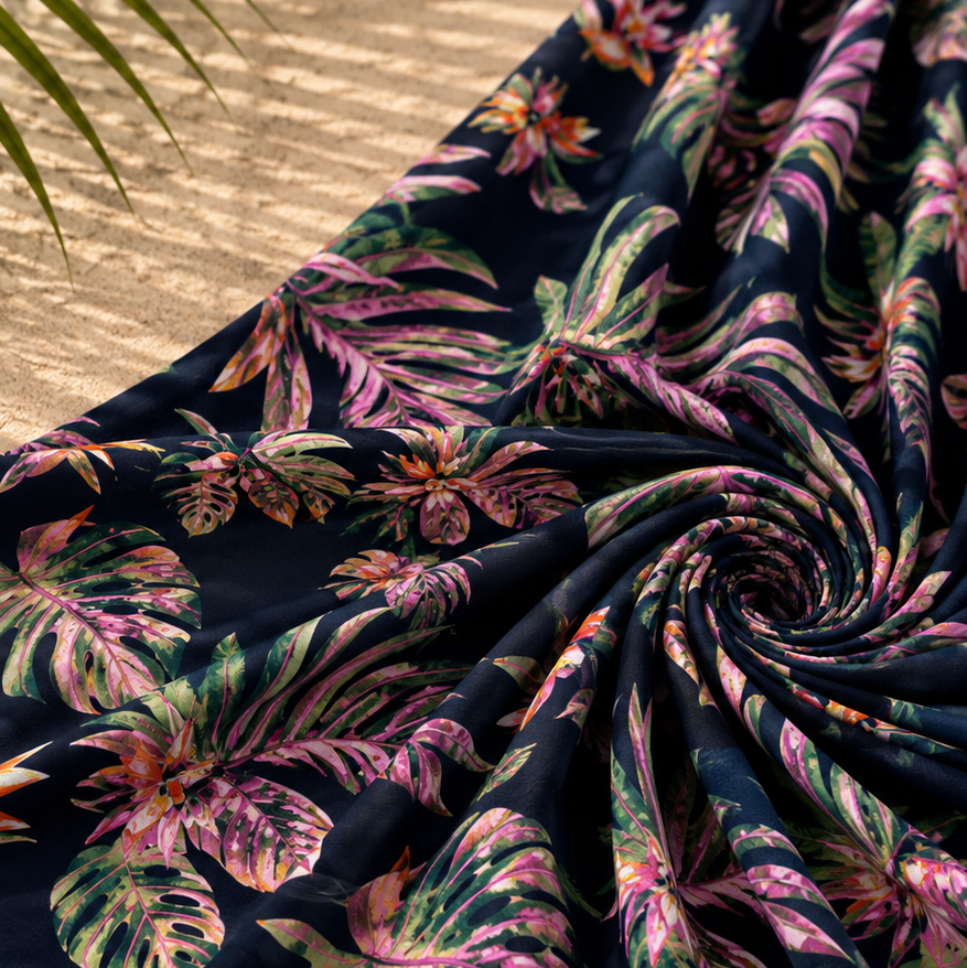 MARWEN: Maille imprimée Jungle Florale