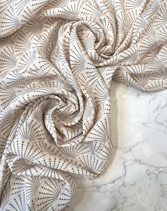 NATACHA: Popeline de coton graphique