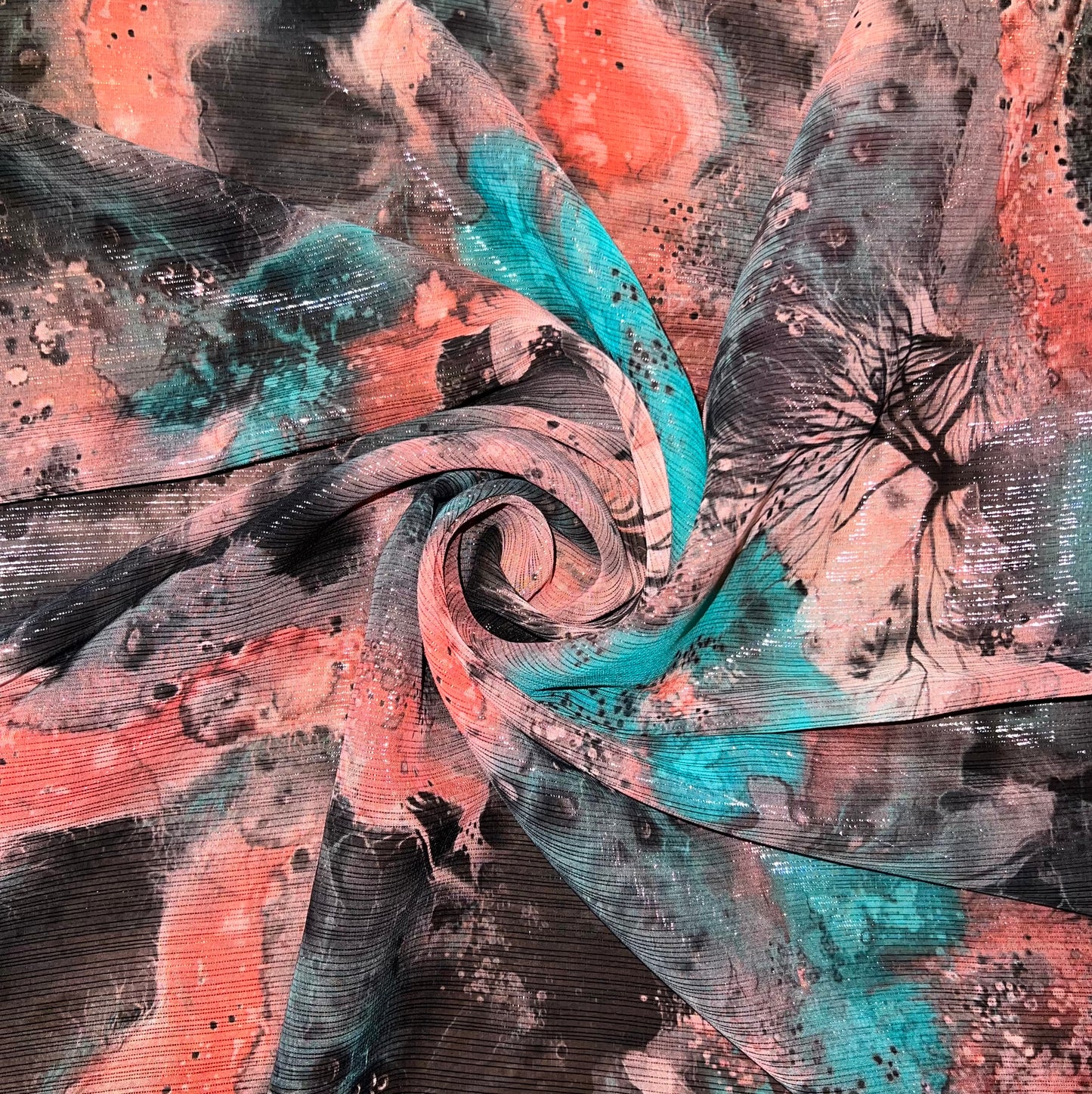 MUSE: Mousseline lamé motif onirique