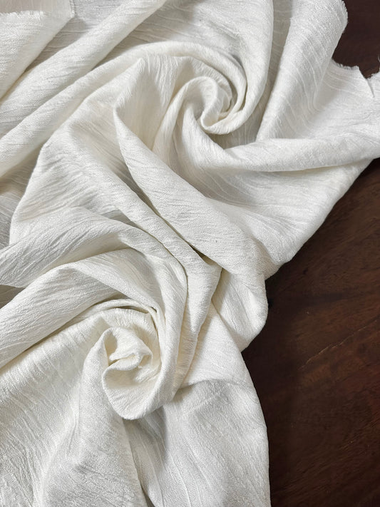 DIANE: Soie ivoire texturée