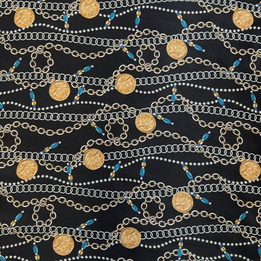 ALIZÉE: Satin de soie imprimé