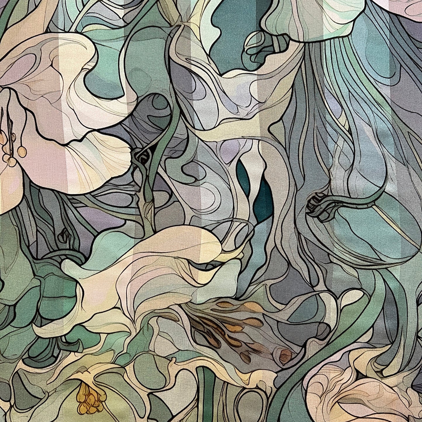 Victoire: bande satin à motif art artistique