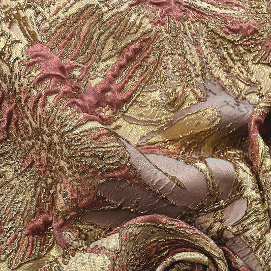 NIDIA: Brocard couture fleurs tissés