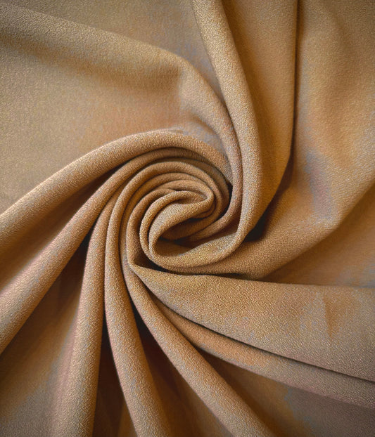 MICHEL: Double crêpe gros grain strech - caramel