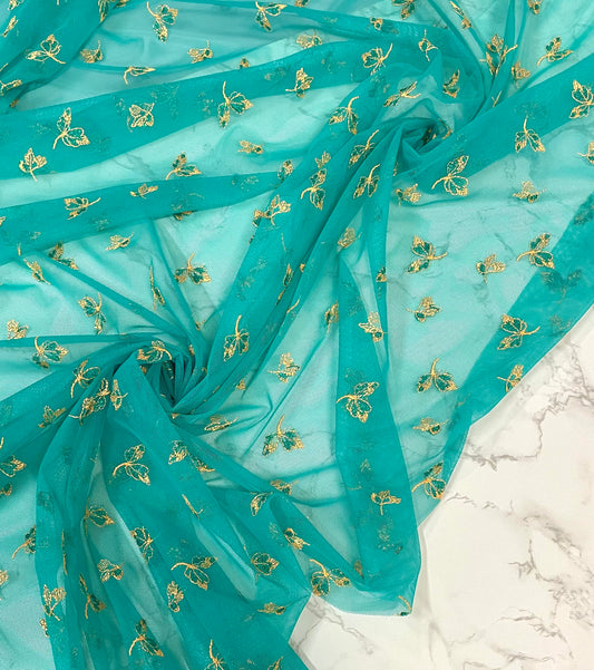 TUQO: Tulle bi-stretch brodé