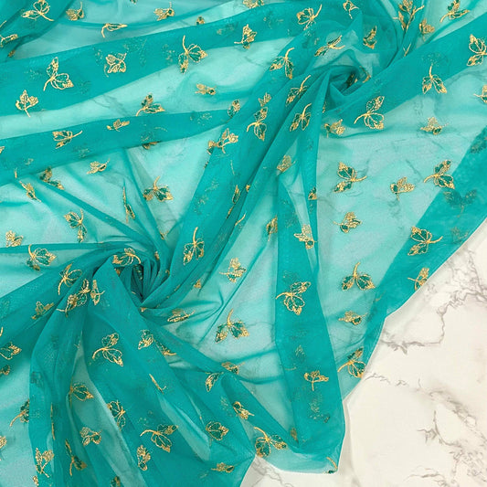 TUQO: Tulle bi-stretch brodé