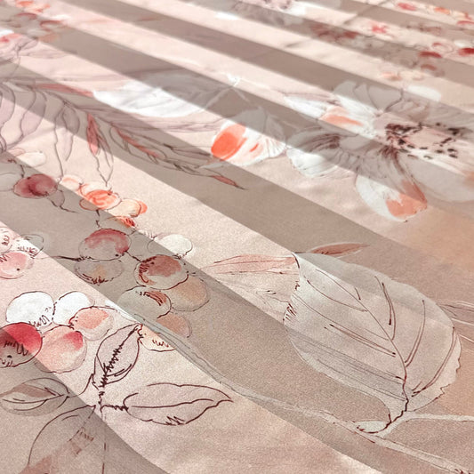 BLISS: Bande satin imprimé soie