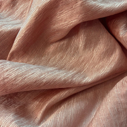 EUGENIA: Tissu effet plissé rose claire