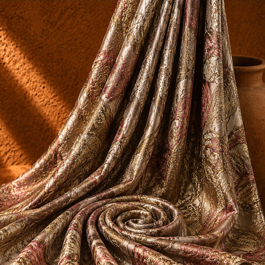NIDIA: Brocard couture fleurs tissés