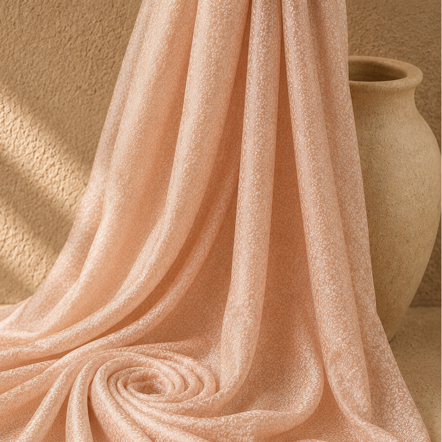 Rosemonde jacquard poudre floral