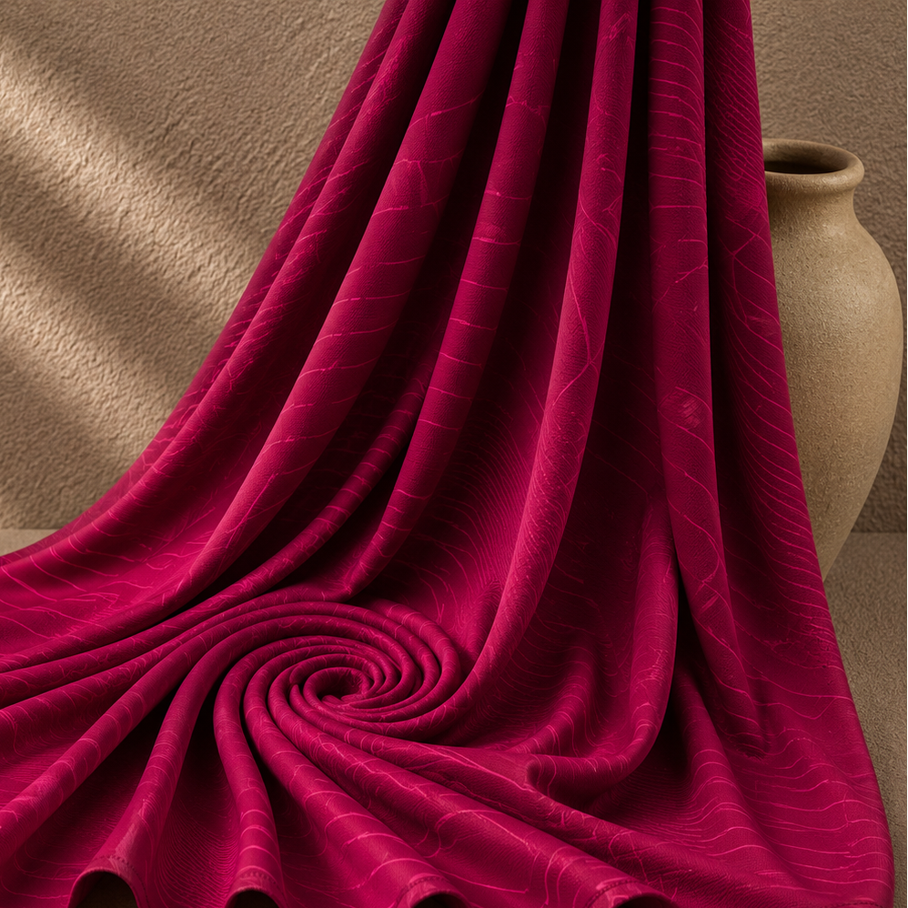 EMRE: Fuchsia Wave Jacquard Knit